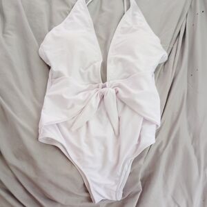 Women's White One Piece Swimsuit